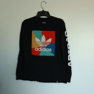 Adidas Black Vintage Style Sweatshirt